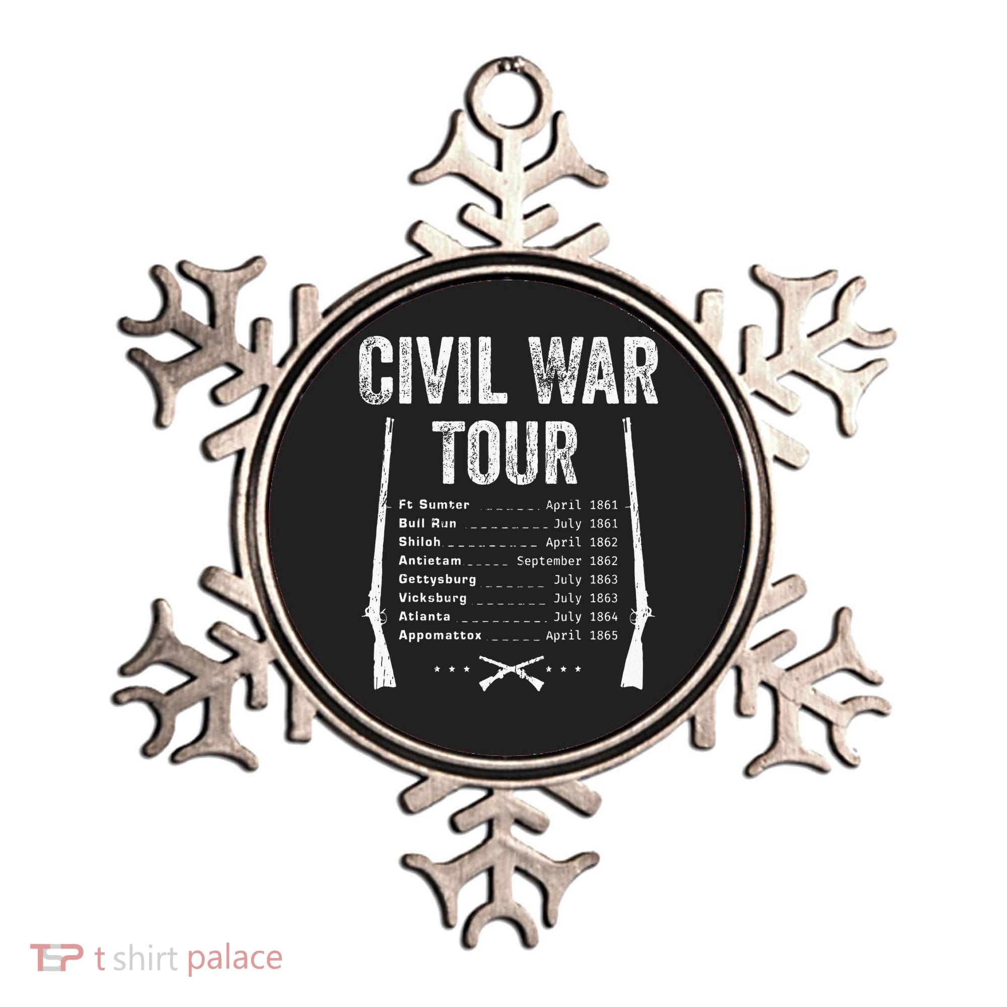 American Civil War Tour Battle Dates Reenactment Gettysburg Ornament