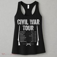 American Civil War Tour Battle Dates Reenactment Gettysburg Women's Tank Top thumb 3