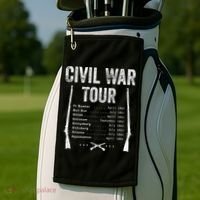 American Civil War Tour Battle Dates Reenactment Gettysburg Golf Towel thumb 2