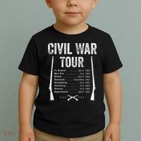 American Civil War Tour Battle Dates Reenactment Gettysburg Toddler T-Shirt thumb 2