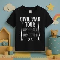 American Civil War Tour Battle Dates Reenactment Gettysburg Toddler T-Shirt thumb 3