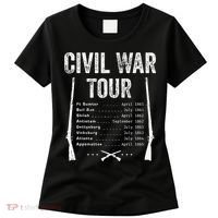 American Civil War Tour Battle Dates Reenactment Gettysburg Women's T-Shirt thumb 0