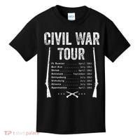 American Civil War Tour Battle Dates Reenactment Gettysburg Kids T-Shirt thumb 0