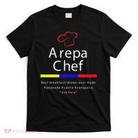 Arepa Chef With Red Cap Tricolor Dark Venezuela Gift T-Shirt thumb 0