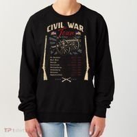 American Civil War Battle Dates Reenactment Gettysburg Women's Sweatshirt thumb 0