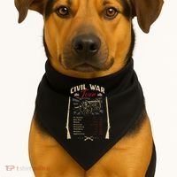 American Civil War Battle Dates Reenactment Gettysburg USA-Made Doggie Bandana thumb 1