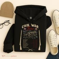 American Civil War Battle Dates Reenactment Gettysburg Hoodie thumb 4