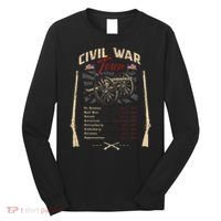 American Civil War Battle Dates Reenactment Gettysburg Long Sleeve Shirt thumb 0
