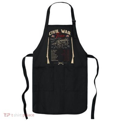 American Civil War Battle Dates Reenactment Gettysburg Apron