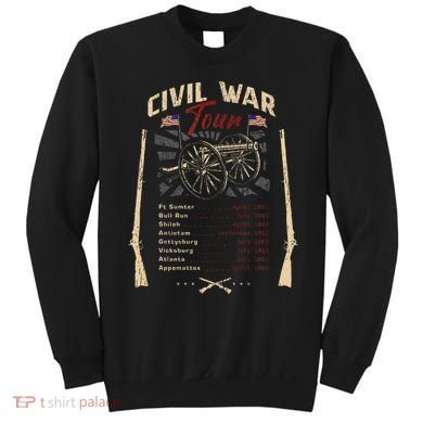 American Civil War Battle Dates Reenactment Gettysburg Sweatshirt