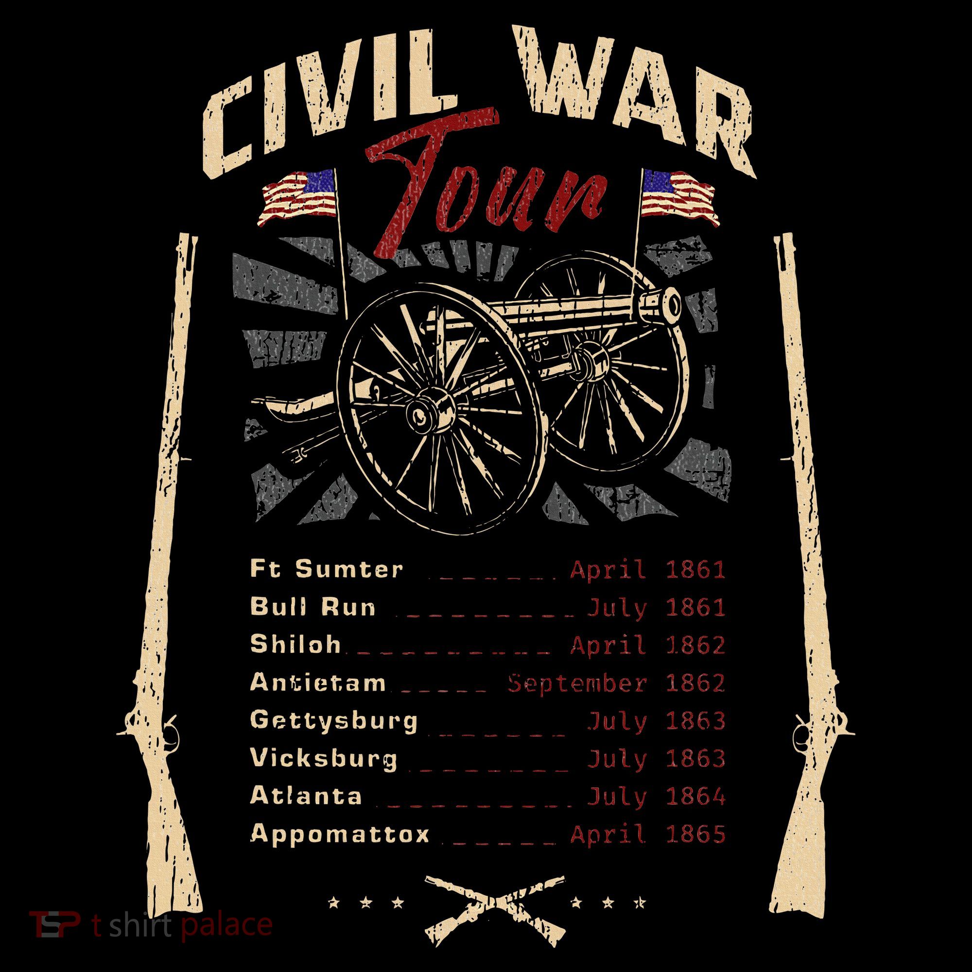 American Civil War Battle Dates Reenactment Gettysburg Sweatshirt