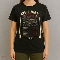 American Civil War Battle Dates Reenactment Gettysburg T-Shirt thumb 4