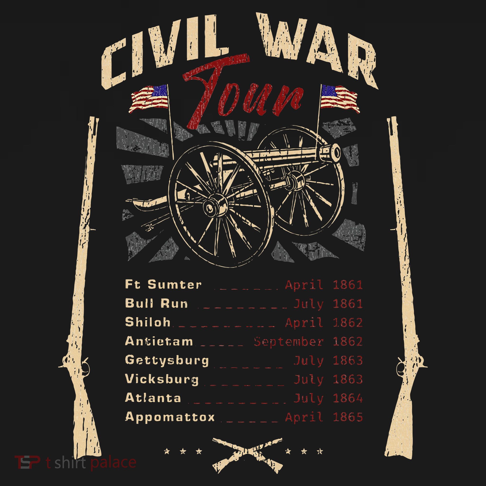 American Civil War Battle Dates Reenactment Gettysburg Pajama Set