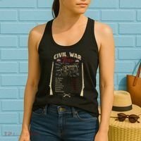 American Civil War Battle Dates Reenactment Gettysburg Women's Tank Top thumb 2