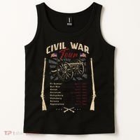American Civil War Battle Dates Reenactment Gettysburg Tank Top thumb 2
