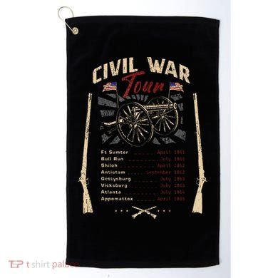 American Civil War Battle Dates Reenactment Gettysburg Golf Towel