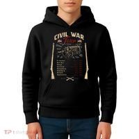 American Civil War Battle Dates Reenactment Gettysburg Kids Hoodie thumb 4