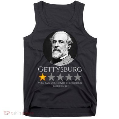 American Civil War Robert E. Lee Gettysburg History Tank Top