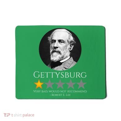 American Civil War Robert E. Lee Gettysburg History Mousepad