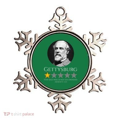 American Civil War Robert E. Lee Gettysburg History Ornament