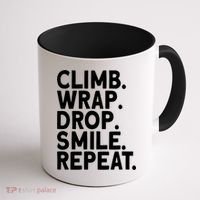 Aerialist Climb Warp Drop Smile Repeat Aerial Silks Cool Gift Coffee Mug thumb 1