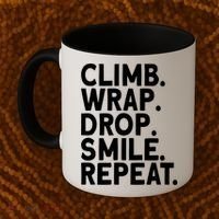 Aerialist Climb Warp Drop Smile Repeat Aerial Silks Cool Gift Coffee Mug thumb 2