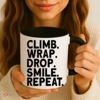 Aerialist Climb Warp Drop Smile Repeat Aerial Silks Cool Gift Coffee Mug thumb 3