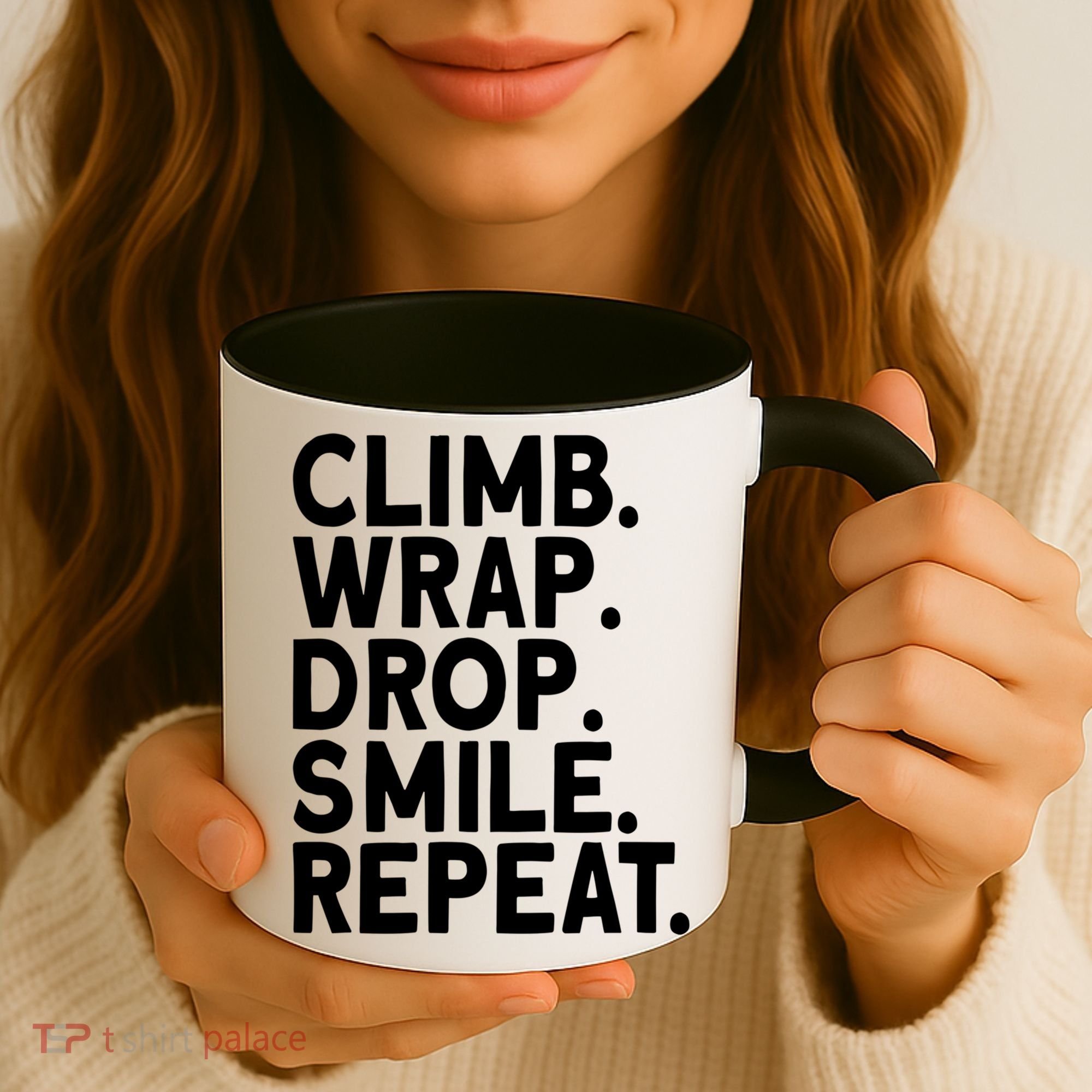 Aerialist Climb Warp Drop Smile Repeat Aerial Silks Cool Gift Coffee Mug