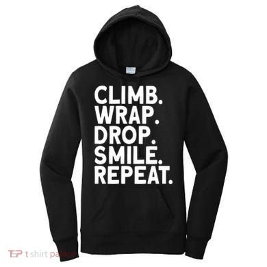 Aerialist Climb Warp Drop Smile Repeat Aerial Silks Cool Gift Women's Hoodie