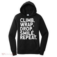 Aerialist Climb Warp Drop Smile Repeat Aerial Silks Cool Gift Women's Hoodie thumb 0