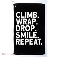 Aerialist Climb Warp Drop Smile Repeat Aerial Silks Cool Gift Golf Towel thumb 0