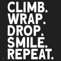 Aerialist Climb Warp Drop Smile Repeat Aerial Silks Cool Gift Golf Towel thumb 3