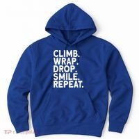 Aerialist Climb Warp Drop Smile Repeat Aerial Silks Cool Gift Hoodie thumb 0