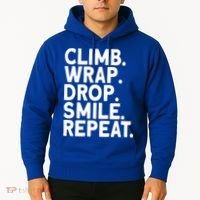 Aerialist Climb Warp Drop Smile Repeat Aerial Silks Cool Gift Hoodie thumb 2