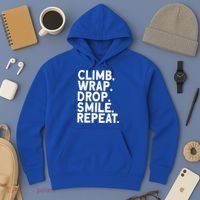 Aerialist Climb Warp Drop Smile Repeat Aerial Silks Cool Gift Hoodie thumb 3