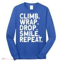 Aerialist Climb Warp Drop Smile Repeat Aerial Silks Cool Gift Long Sleeve Shirt thumb 0