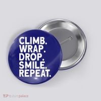 Aerialist Climb Warp Drop Smile Repeat Aerial Silks Cool Gift Button thumb 0