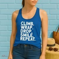 Aerialist Climb Warp Drop Smile Repeat Aerial Silks Cool Gift Women's Tank Top thumb 2