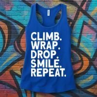 Aerialist Climb Warp Drop Smile Repeat Aerial Silks Cool Gift Women's Tank Top thumb 3