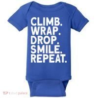 Aerialist Climb Warp Drop Smile Repeat Aerial Silks Cool Gift Baby Bodysuit thumb 0