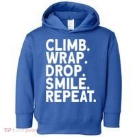 Aerialist Climb Warp Drop Smile Repeat Aerial Silks Cool Gift Toddler Hoodie thumb 0
