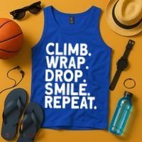 Aerialist Climb Warp Drop Smile Repeat Aerial Silks Cool Gift Tank Top thumb 4