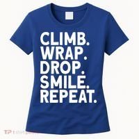 Aerialist Climb Warp Drop Smile Repeat Aerial Silks Cool Gift Women's T-Shirt thumb 0