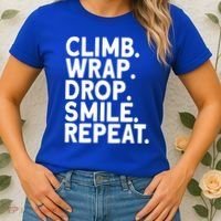 Aerialist Climb Warp Drop Smile Repeat Aerial Silks Cool Gift Women's T-Shirt thumb 2