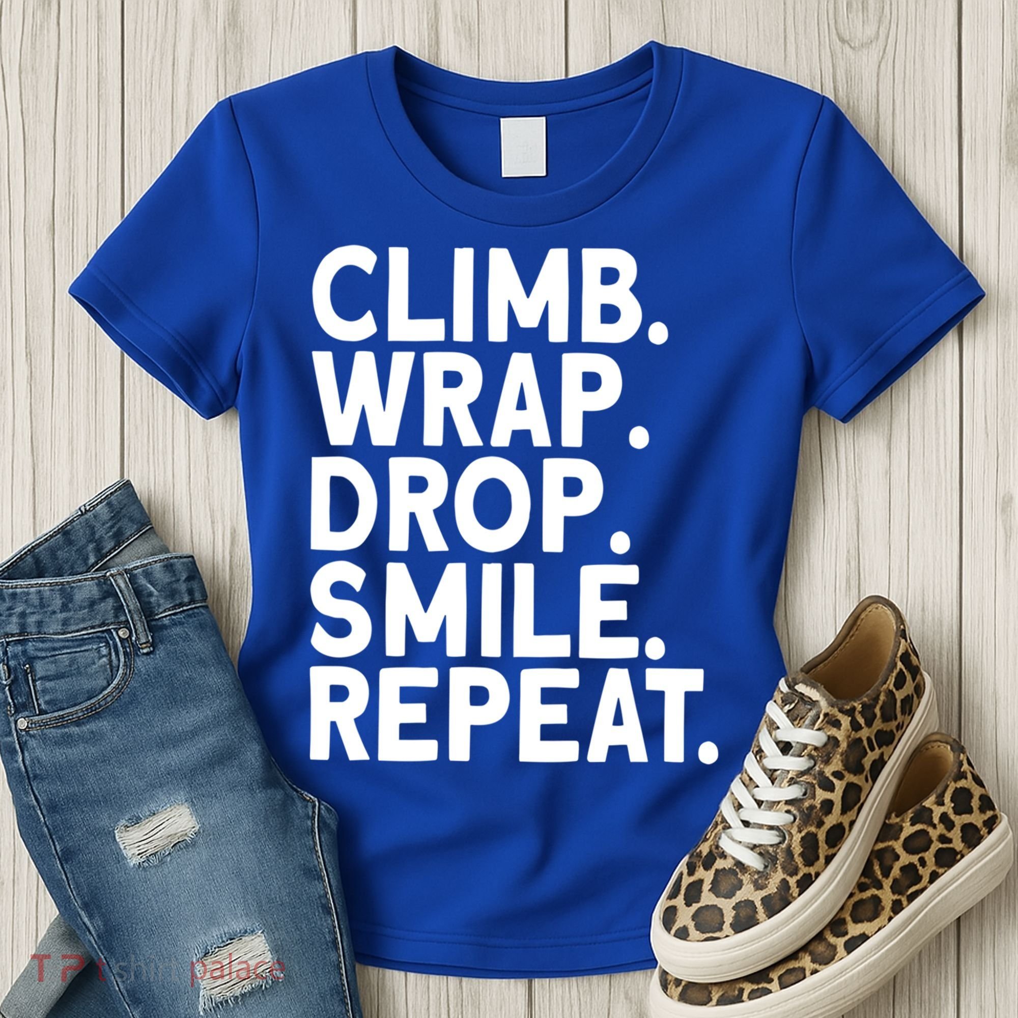 Aerialist Climb Warp Drop Smile Repeat Aerial Silks Cool Gift Women's T-Shirt
