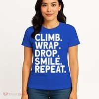 Aerialist Climb Warp Drop Smile Repeat Aerial Silks Cool Gift Women's T-Shirt thumb 4