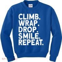Aerialist Climb Warp Drop Smile Repeat Aerial Silks Cool Gift Kids Sweatshirt thumb 0