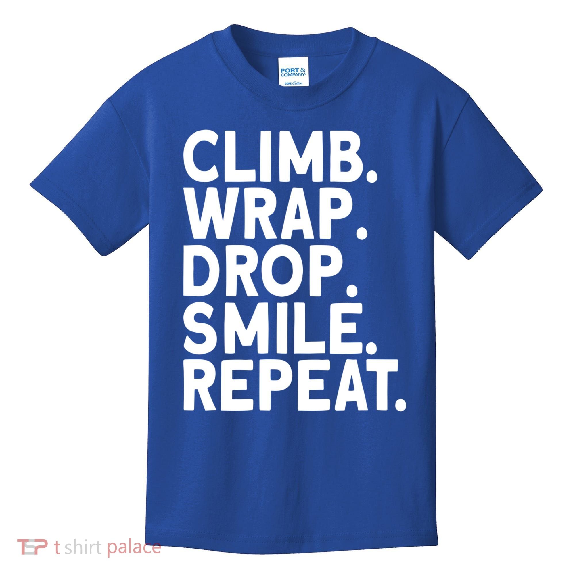Aerialist Climb Warp Drop Smile Repeat Aerial Silks Cool Gift Kids T-Shirt