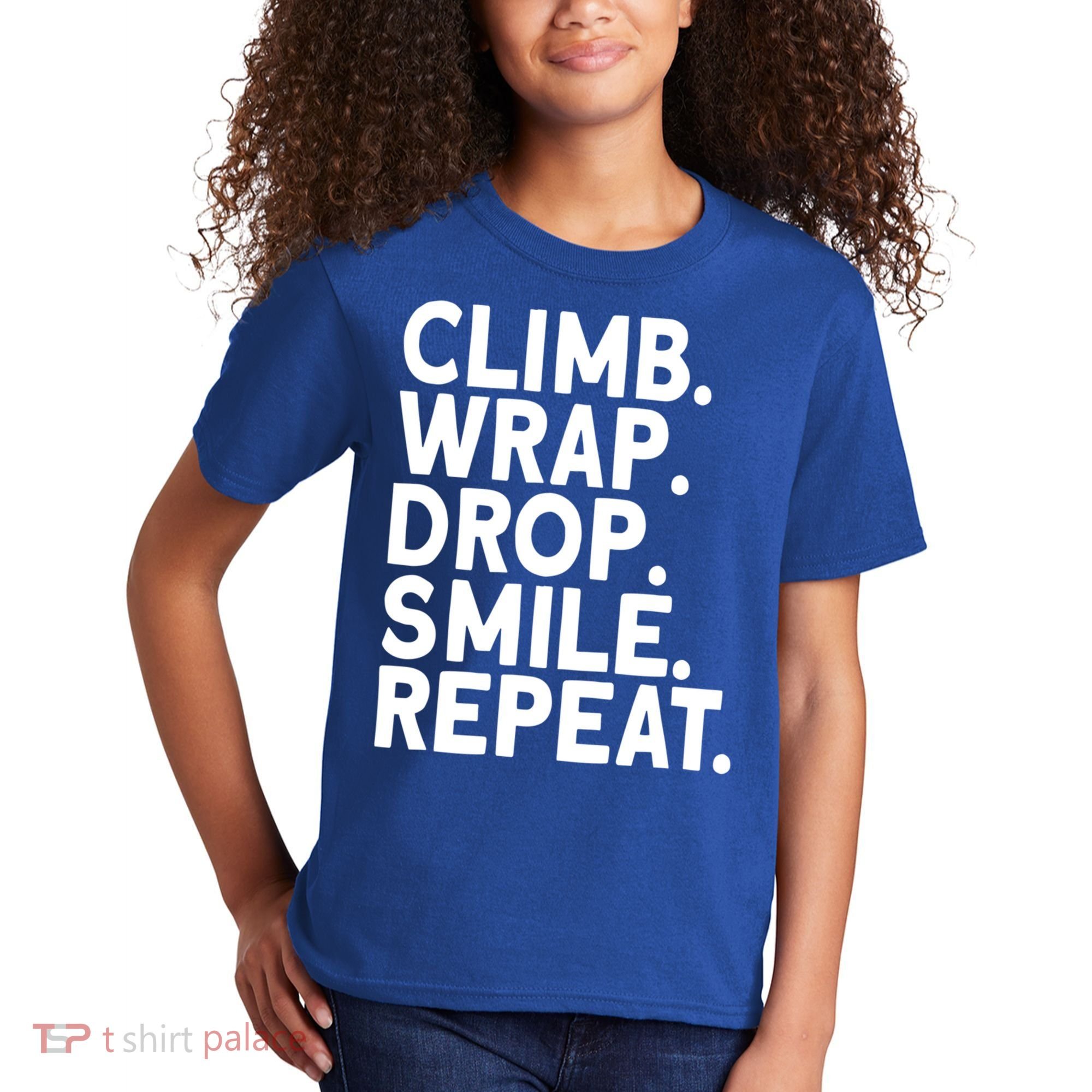 Aerialist Climb Warp Drop Smile Repeat Aerial Silks Cool Gift Kids T-Shirt