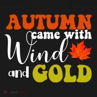 Autumn Came With Wind And Gold Coaster thumb 2